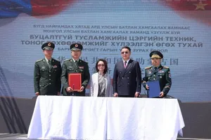 БНХАУ-ААС ЦЭРГИЙН БУЦАЛТГҮЙ ТУСЛАМЖИЙН ТЕХНИК ХЭРЭГСЛИЙГ ХҮЛЭЭН АВЛАА