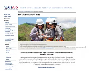 АНУ-ЫН ОЛОН УЛСЫН ХӨГЖЛИЙН АССОЦИАЦИ /USAID/ “ENGENDERING INDUSTRIES” ХӨТӨЛБӨРИЙГ УСУГ-ТАЙ ХАМТРАН ХЭРЭГЖҮҮЛЖ БАЙНА